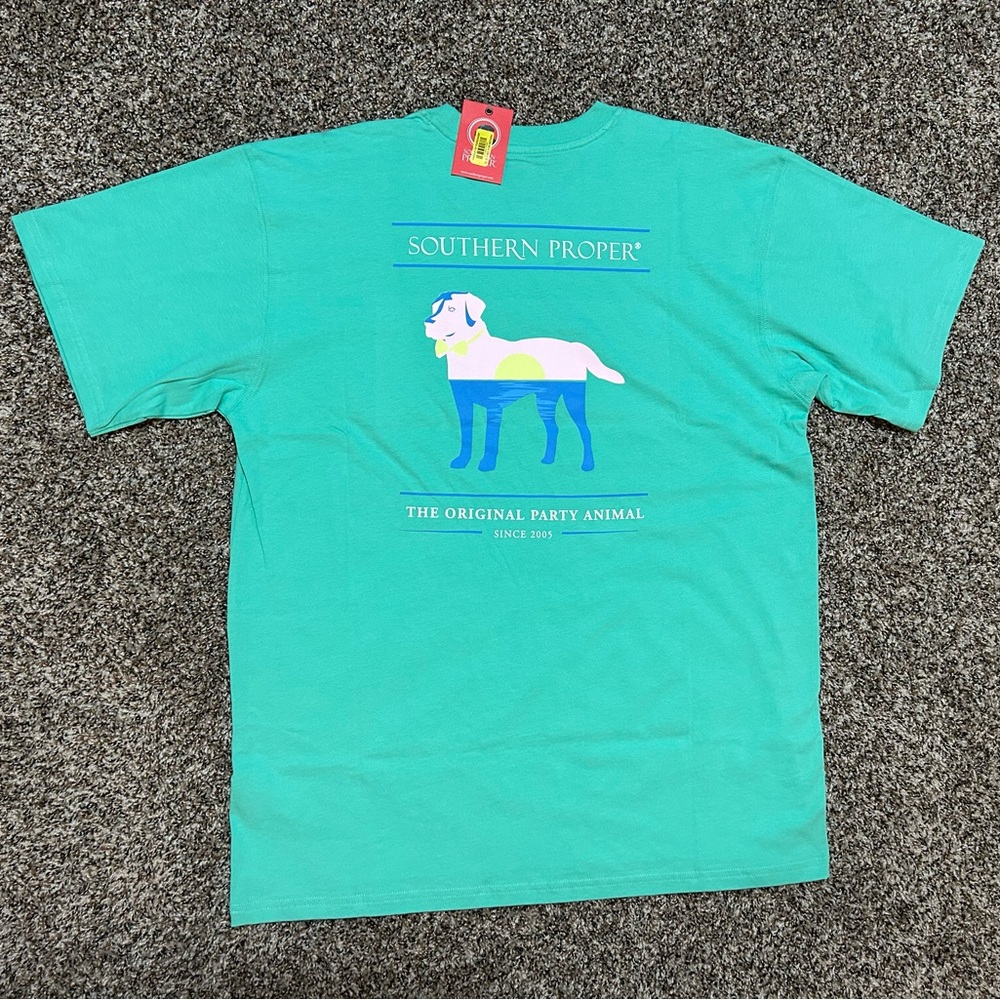 NWT — Southern Proper Original Party Animal Short Sleeve T-Shirt — XL